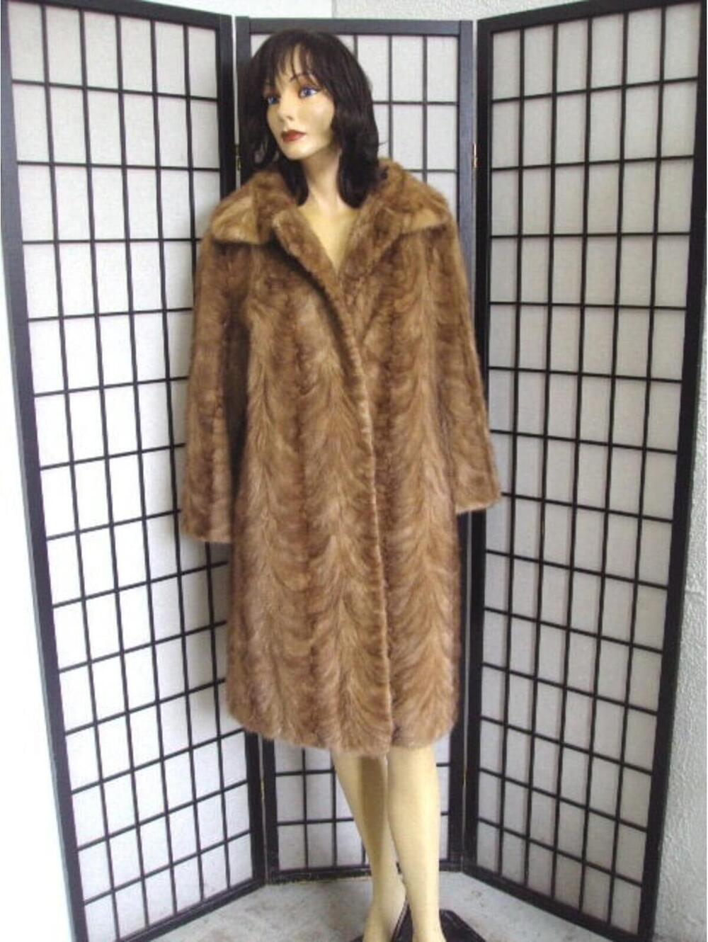 Scrap Item: Pastel Mink Fur Coat Jacket Women Woman Size N/A Arts & Crafts